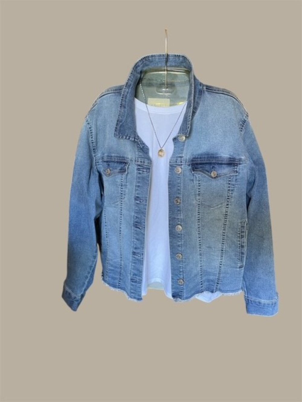 Angels Forever Yang Denim Jacket Stretch Women’s XLarge - Picture 6 of 6
